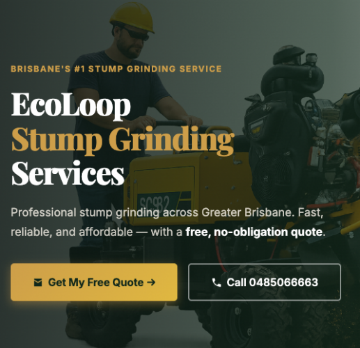 Ecoloop Stump Grinding in Brisbane